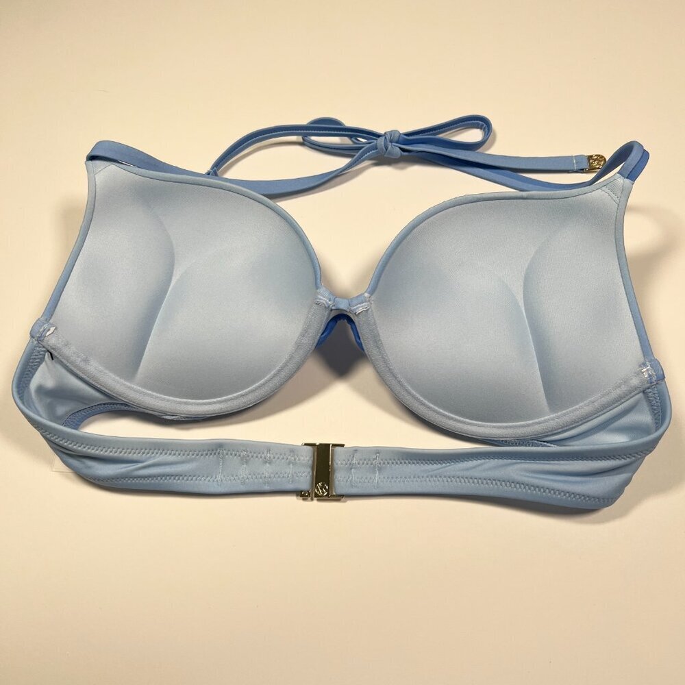 Victoria Secret 36C Bombshell Push Up Bikini Top Add 2 Cups Pastel Blue Ombre - Picture 7 of 10